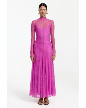 SO ONLINE AU Esha Long Sleeve Maxi Dress For - Pink