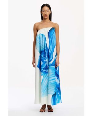 SO ONLINE AU Olea Maxi Dress For Color, Size, Cotton Fabric - Blue