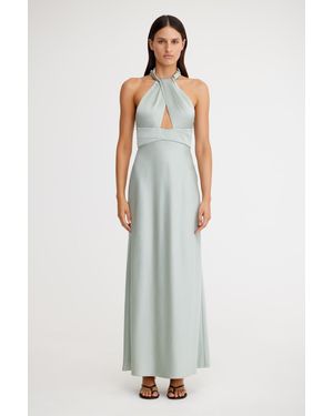 SO ONLINE AU Sleeveless Midi Dress - White
