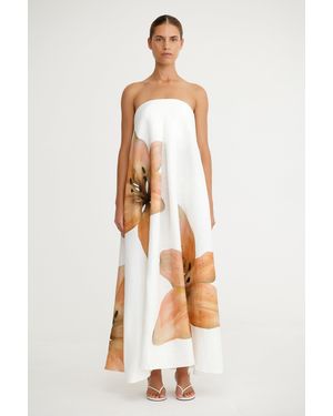 SO ONLINE AU Parisa Maxi Dress By Color, Size, Cotton Fabric - Natural