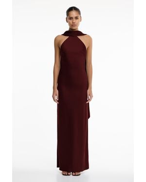 SO ONLINE AU Lucile Halter Maxi Dress - Purple