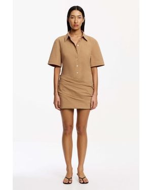 SO ONLINE AU Claire Mini Dress - Natural
