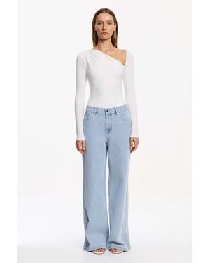 SO ONLINE AU Raiya Jean By Wide Straight Leg Jean For - Blue