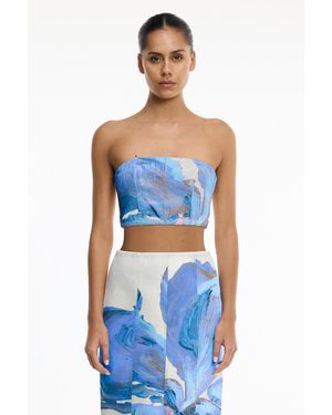 SO ONLINE AU Rumi Strapless Top For - Blue
