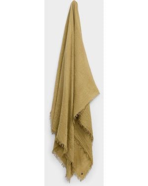 Fraas Fringed Raw Weave Lightweight Scarf - Metallic