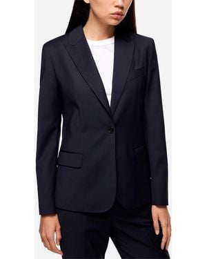 Filippa K Sasha Stretch Cool Wool Fitted Blazer - Blue