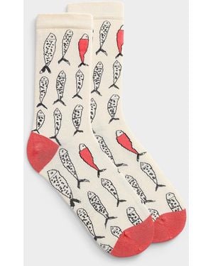 Simon's Little Sardines Socks - Pink