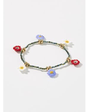 Nach Colourful Flower Beaded Bracelet - Multicolour