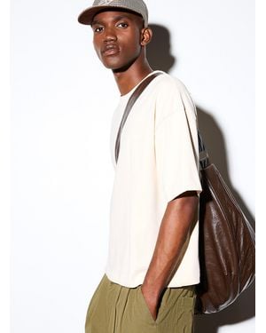 Le 31 Distressed Worn Jersey T - White