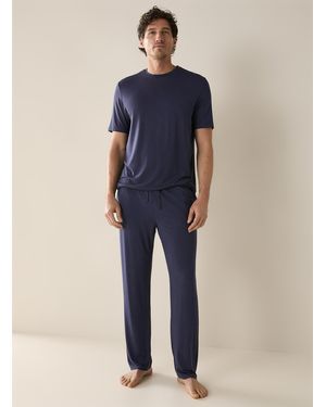 Le 31 Fluid Tm Modal Lounge Pant - Blue