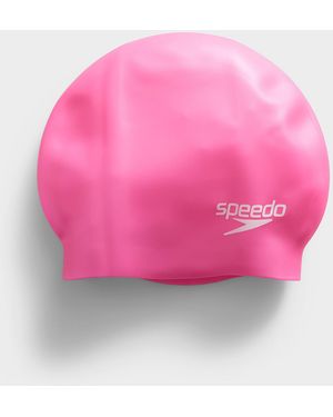 Speedo Solid Silicone Swim Cap - Pink