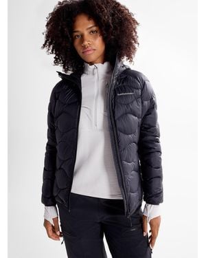 Peak Performance Helium Hooded Quilted Jacket - Grey