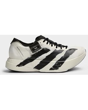 Y-3 Graphic Stripes Adizero Adios Pro 4 Sneaker Men (men, Grey, 10)
