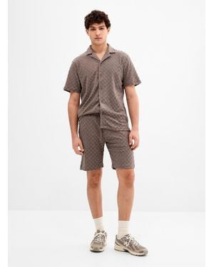 Lindbergh Terry Check Bermudas - Brown
