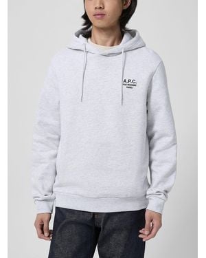 A.P.C. Rue Madame Hooded Sweatshirt - White