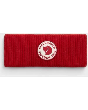 Fjallraven Logo Emblem Knit Headband - Red