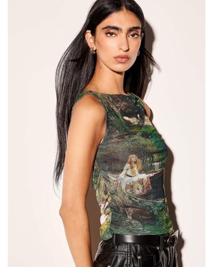 Icône Gathered Micromesh Cami - Green