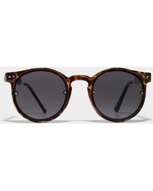 Spitfire Post Punk Round Sunglasses - Brown