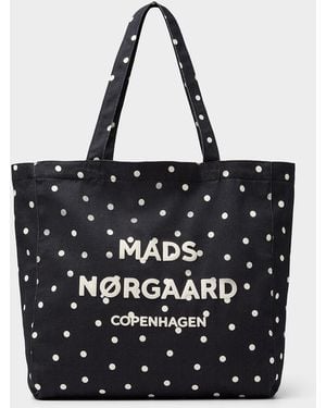Mads Nørgaard Athene Polka Dot Tote - Black