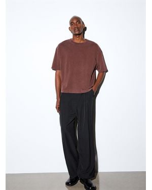 Le 31 Distressed Worn Jersey T - Red
