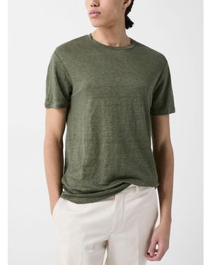 J.Lindeberg Coma Heathered Linen T - Green