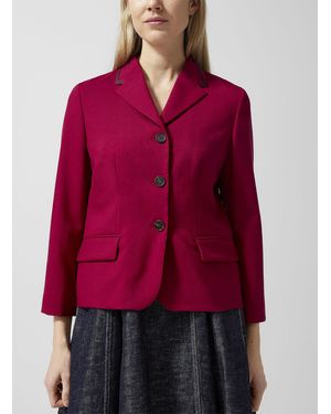 Marni Pure Virgin Wool Cropped Blazer - Red