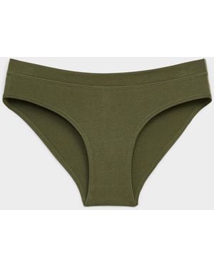 Miiyu Stretch Essential Bikini Panty Organic Cotton And Tm Modal - Green