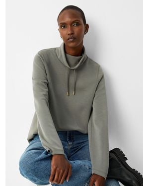 Contemporaine Peachskin Mock - Grey