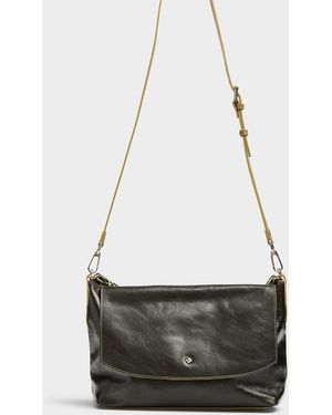 Herbert Frère Soeur Benson Shiny Leather Bag - White