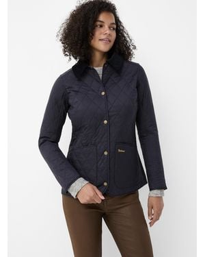Barbour Annandale Corduroy Collar Quilted Jacket - Blue