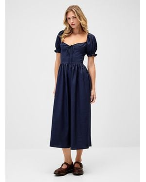 needii Checkered Puff - Blue