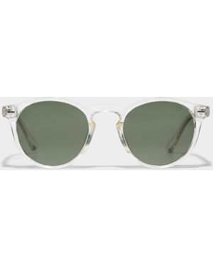 Simon's Morgan Polarized Round Sunglasses - Green