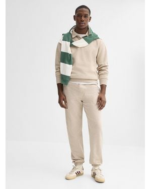 Le 31 Fleece sweatpants - White