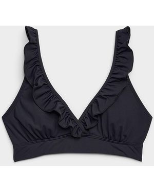 Simon's Ruffled Bralette - Blue