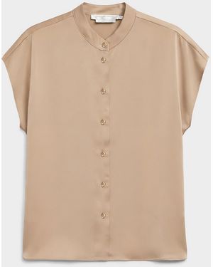 Contemporaine Flowy Satin Cap - Natural