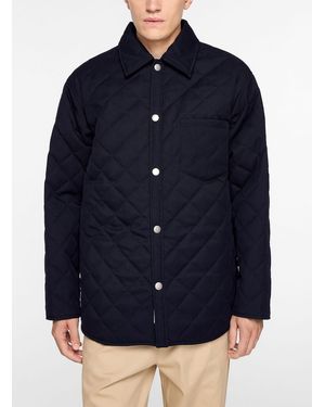 A.P.C. Midnight Blue Quilted Overshirt Unisex