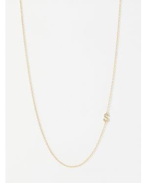 Midi34 Alpha Minimalist Necklace - White