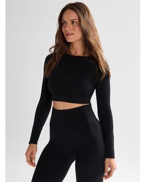 I.FIV5 Cropped Knit - Black