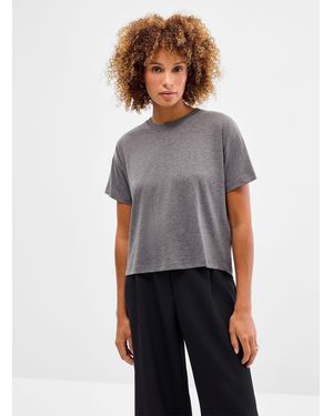 Sessun Too Fine Heathered Jersey Boxy - Grey