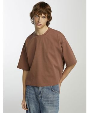 Djab Loose Cropped T - Brown