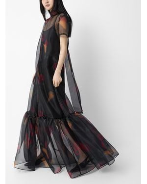 STAUD Calluna Layered Dress - Black