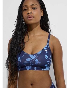 Nike Rose Print Longline V - Blue