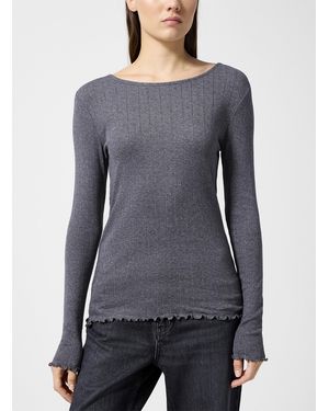 Skall Studio Edie Pointelle T - Grey