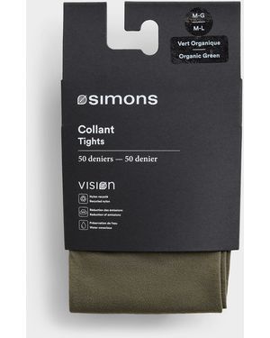 Simon's Solid Colour Recycled Nylon Tights 50 Denier - Black