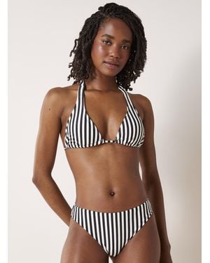 Simon's Halter Strap Triangle Bikini Top At Twik - Multicolor