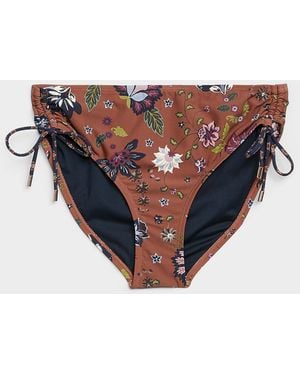 Simon's Side Ruching Bikini Bottom - White