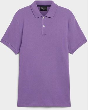 Le 31 Minimalist Piqué Polo Standard Fit - Purple