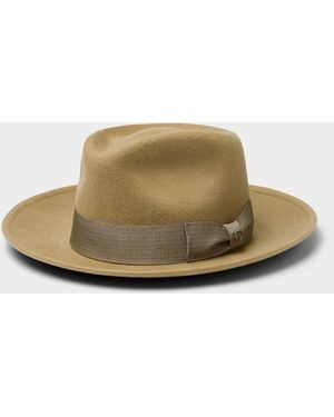 Brixton Swindle Convertabrim Convertible Fedora - Natural