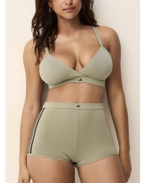 adidas Signature Stripe Solid Boyshort Cotton - Green