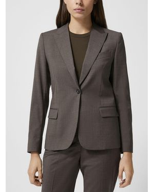 Filippa K Sasha Stretch Cool Wool Fitted Blazer - Grey